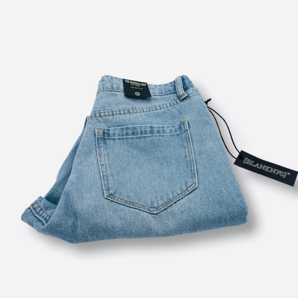 BLANK‎ NYC Madison Ripped High Waist Crop Jeans - Picture 4 of 9